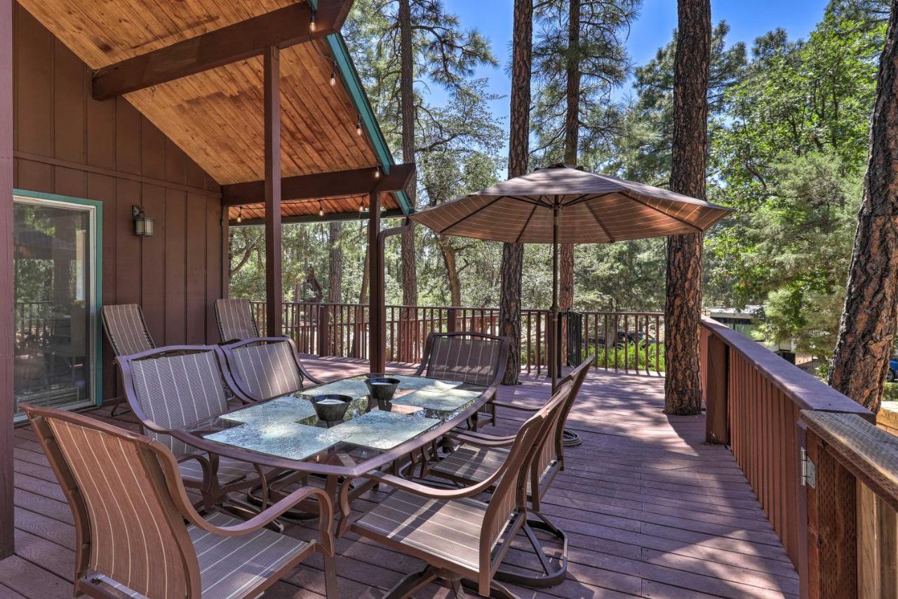 Rustic-Chic Prescott Cabin With Deck In Wooded Area! ภายนอก รูปภาพ
