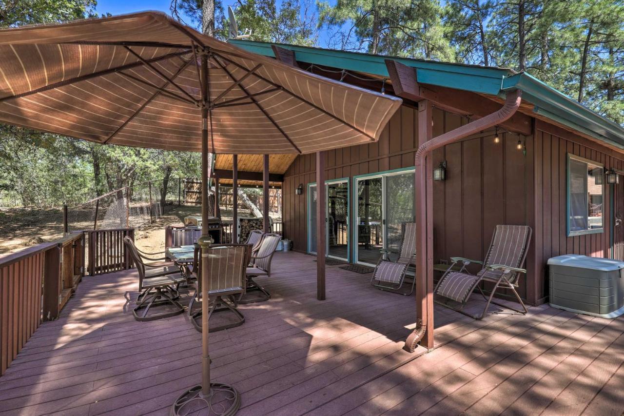 Rustic-Chic Prescott Cabin With Deck In Wooded Area! ภายนอก รูปภาพ