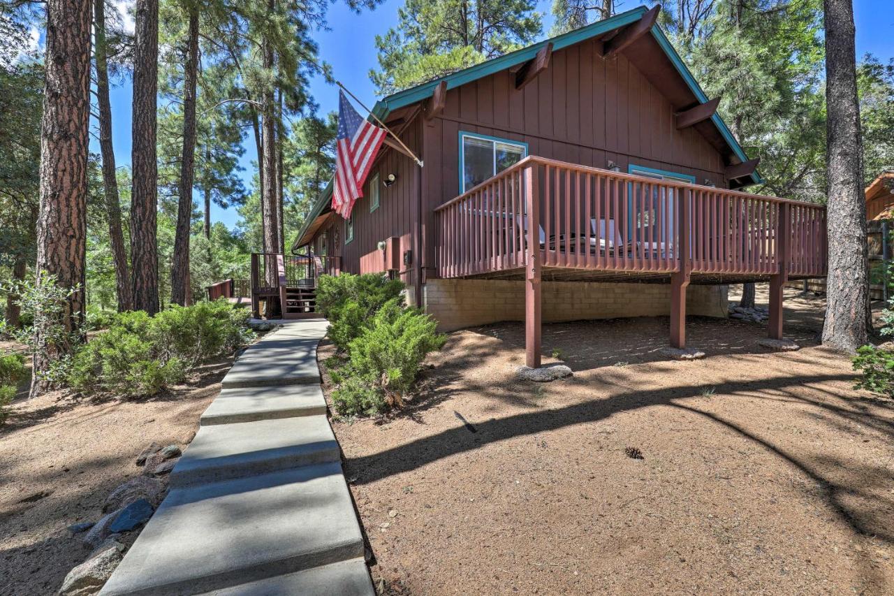 Rustic-Chic Prescott Cabin With Deck In Wooded Area! ภายนอก รูปภาพ